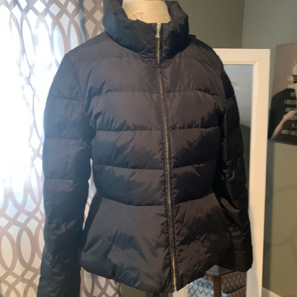 Gently worn Kate Spade black puffer jacket-size 14